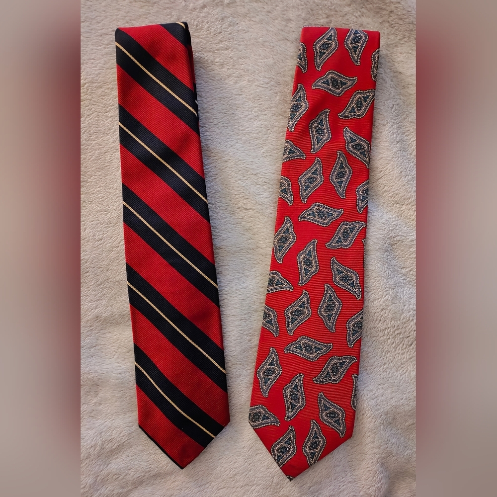 Christian Dior necktie + 1 Free Bert Pulitzer neck tie. Both 100% Silk